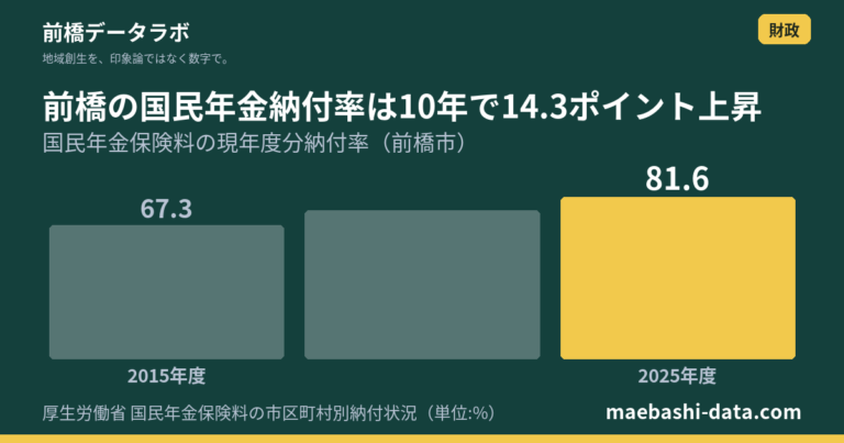 前橋市の無職世帯は収入の79.8%が年金